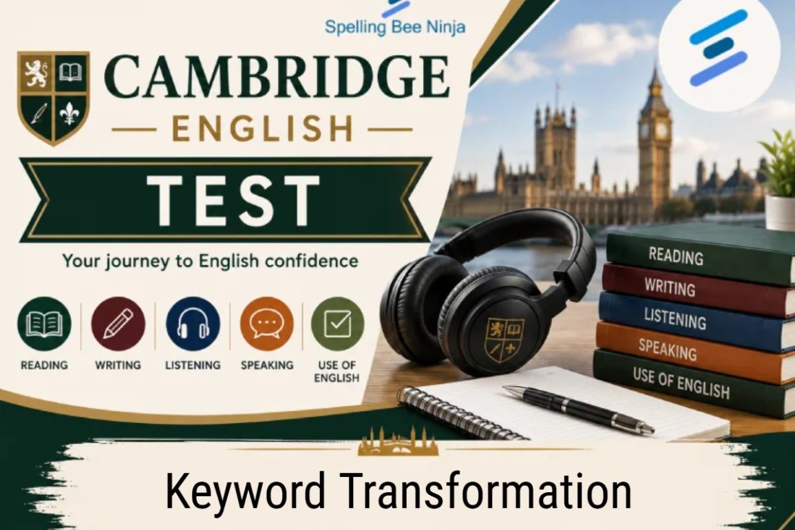 🎓 Cambridge – Keyword Transformation Quiz