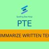 PTE - Summarize Written Text Quiz