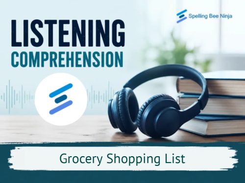 Reading Comprehension - Grocery Shopping List