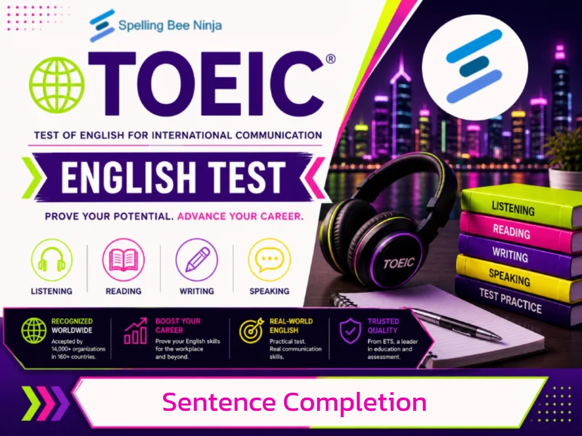 🎓 TOEIC – Sentence Completion Quiz