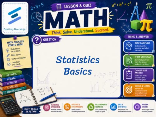 Statistics Basics Lesson and Quiz