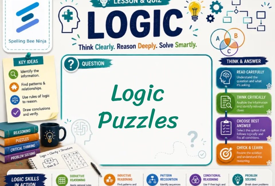 Logic Puzzles Lesson and Quiz