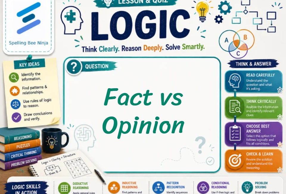 Fact vs Opinion Lesson and Quiz