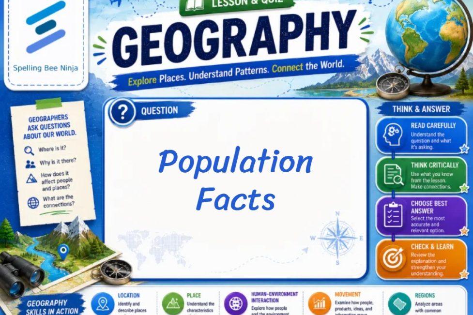 Population Facts Lesson and Quiz