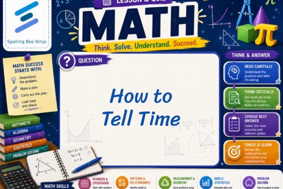 How to tell Time Lesson and Quiz