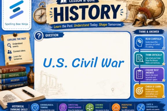 U.S. Civil War Lesson and Quiz