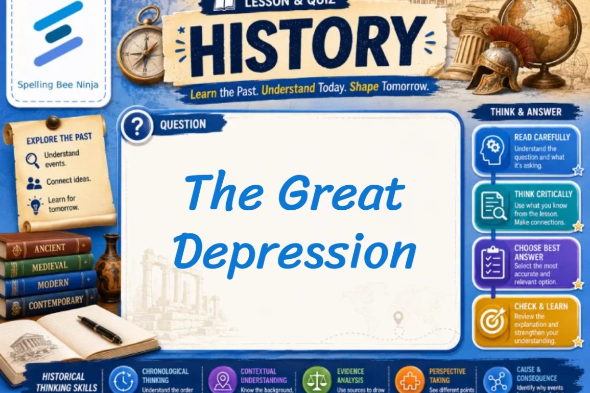 🎓 Great Depression: Interactive Lesson on Economic Hardship and Recovery