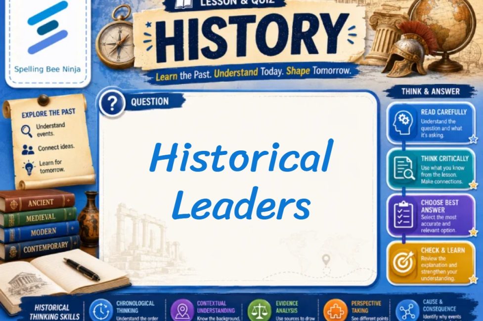 Historical Leaders Lesson and Quiz