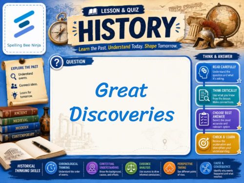 Great Discoveries Lesson and Quiz