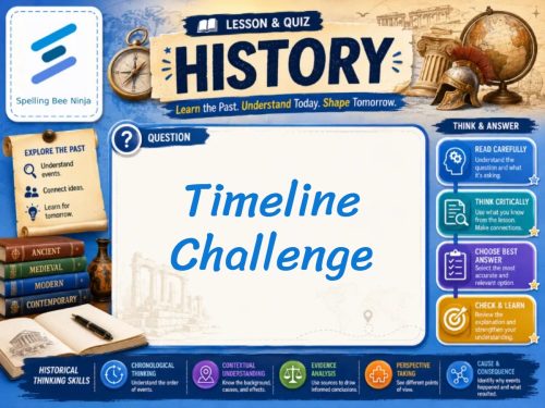 Timeline Challenge Lesson and Quiz