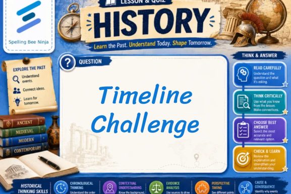 Timeline Challenge Lesson and Quiz