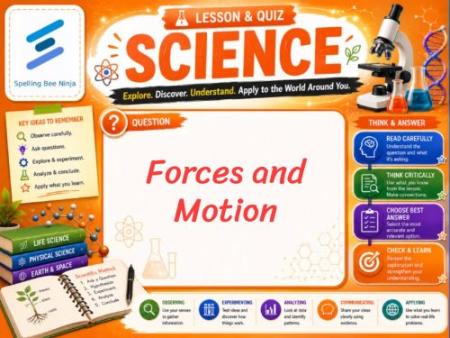 Forces and Motion Lesson and quiz