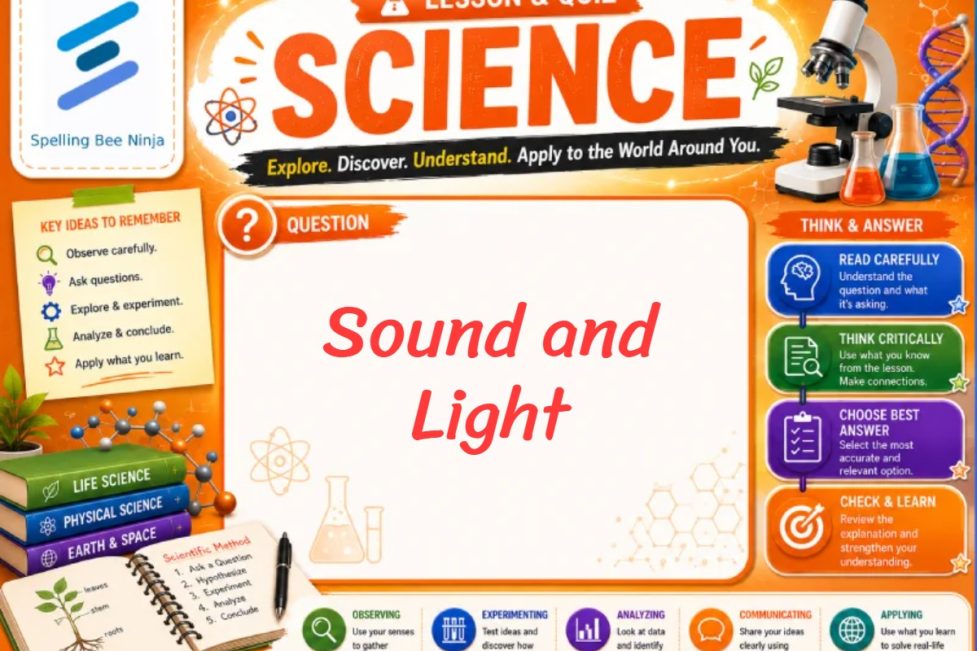 Sound and Light Lesson and Quiz