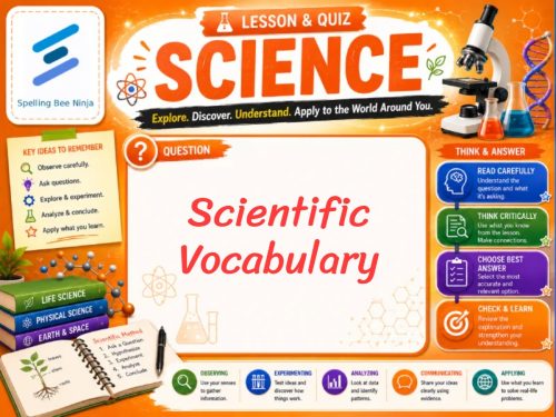 Scientific Vocabulary Lesson and Quiz