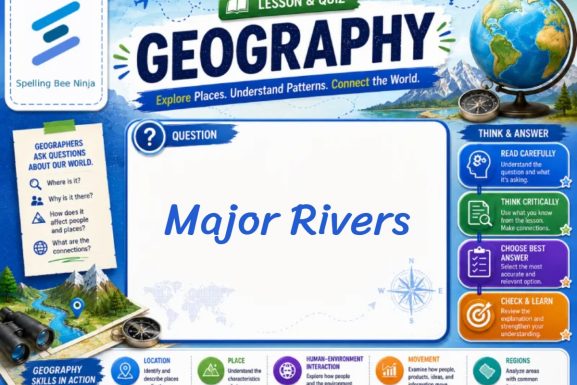 Major Rivers lesson and Quiz