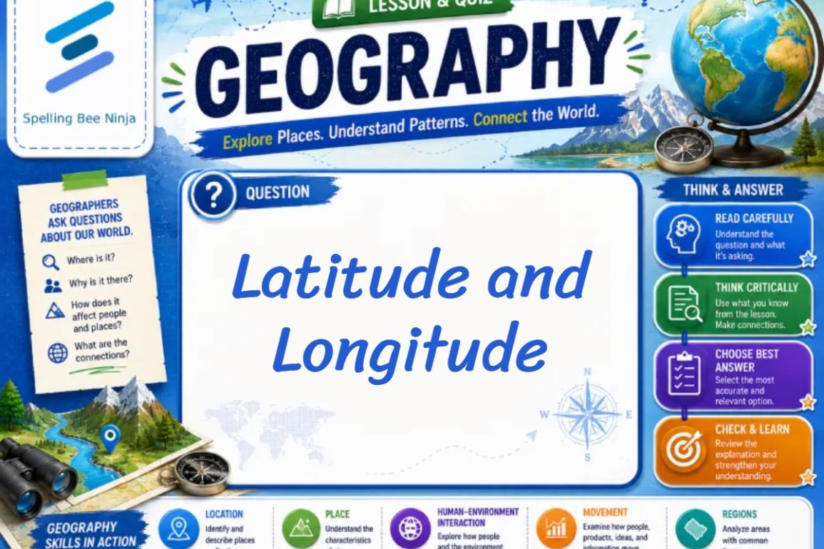 🎓 Latitude and Longitude: Interactive Map Skills Practice