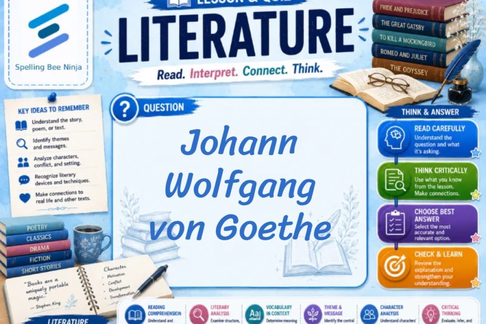 Johann Wolfgang von Goethe Lesson and Quiz