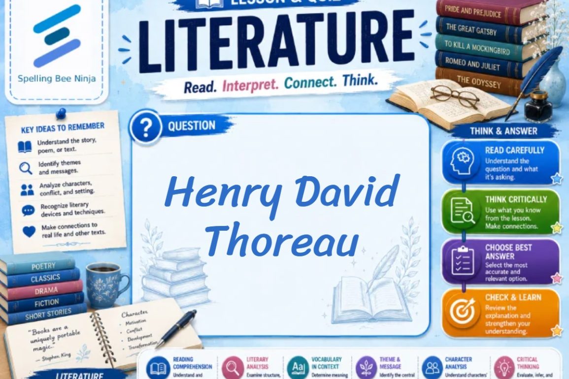 🎓 Henry David Thoreau: Nature, Freedom, and Walden