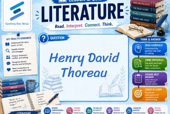 Henry David Thoreau Lesson and Quiz
