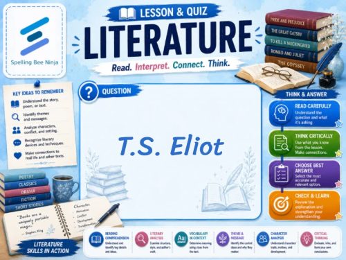 T.S. Eliot Lesson and Quiz