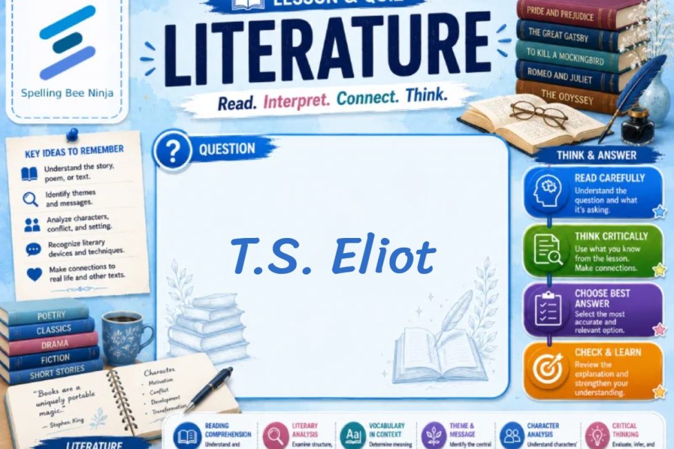 T.S. Eliot Lesson and Quiz