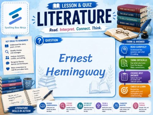 Ernest Hemingway Lesson and Quiz