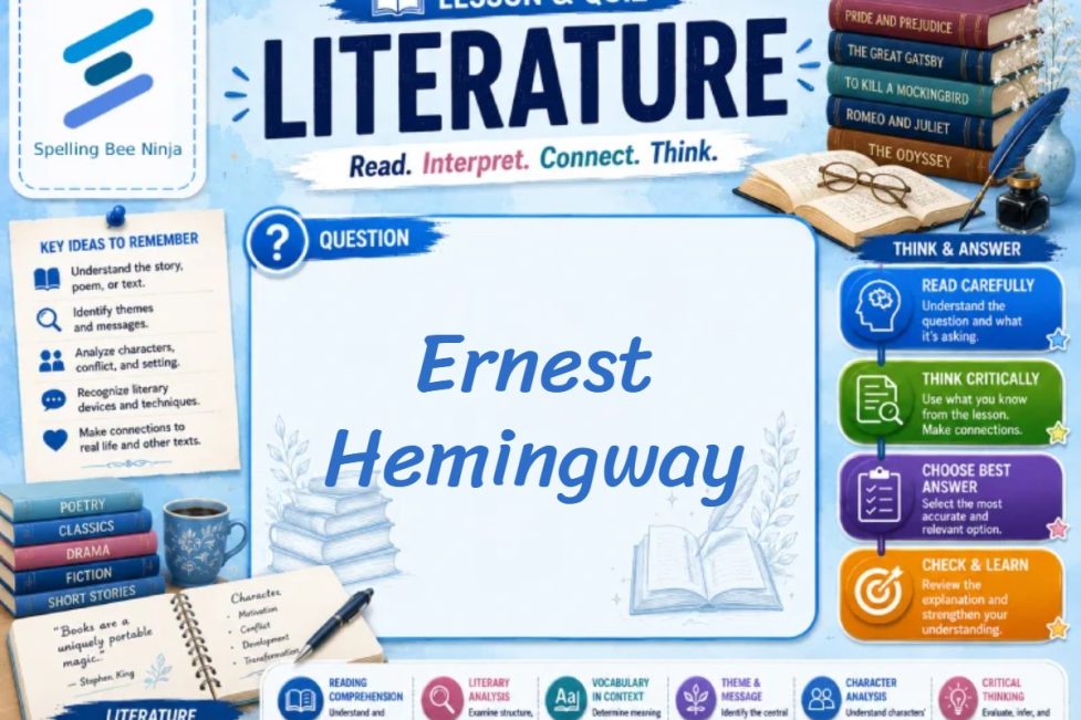 Ernest Hemingway Lesson and Quiz