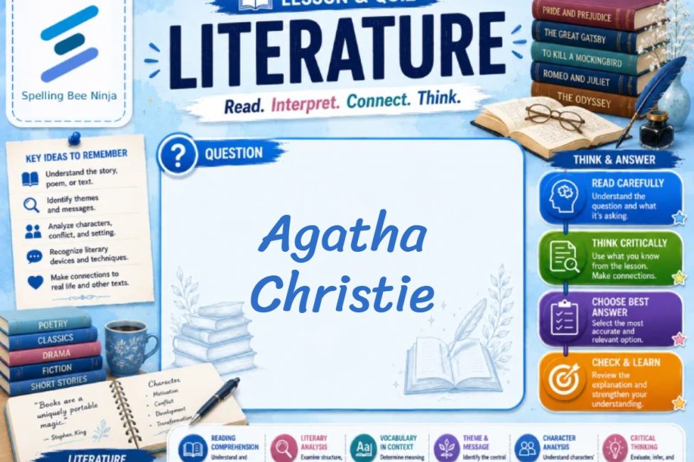 Agatha Christie Lesson and Quiz