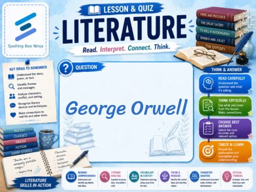 George Orwell Lesson and Quiz