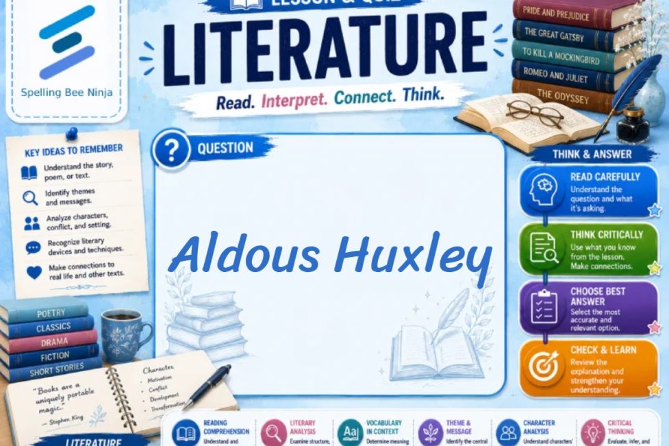 Aldous Huxley Lesson and Quiz