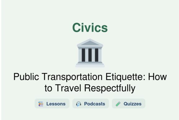 Public Transportation Etiquette: How to Travel Respectfully