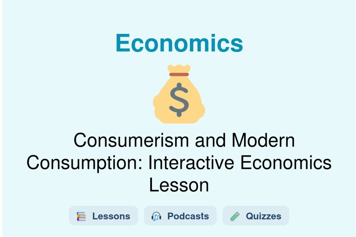 🎓 Consumerism and Modern Consumption: Interactive Economics Lesson