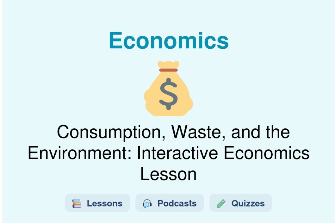 🎓 Consumption, Waste, and the Environment: Interactive Economics Lesson