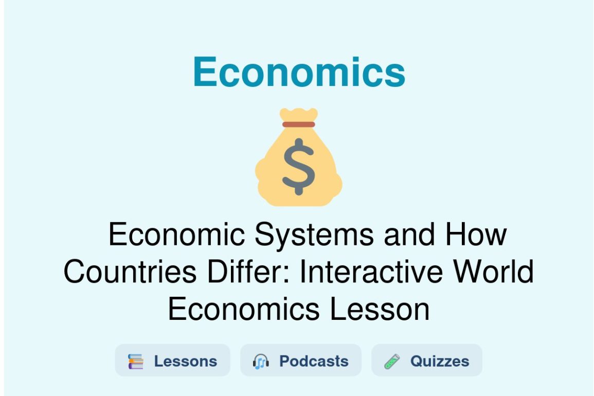🎓 Economic Systems and How Countries Differ: Interactive World Economics Lesson
