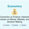 🎓 Economics vs Finance: Interactive Lesson on Money, Markets, and Decision Making