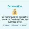 🎓 Entrepreneurship: Interactive Lesson on Creating Value and Business Ideas