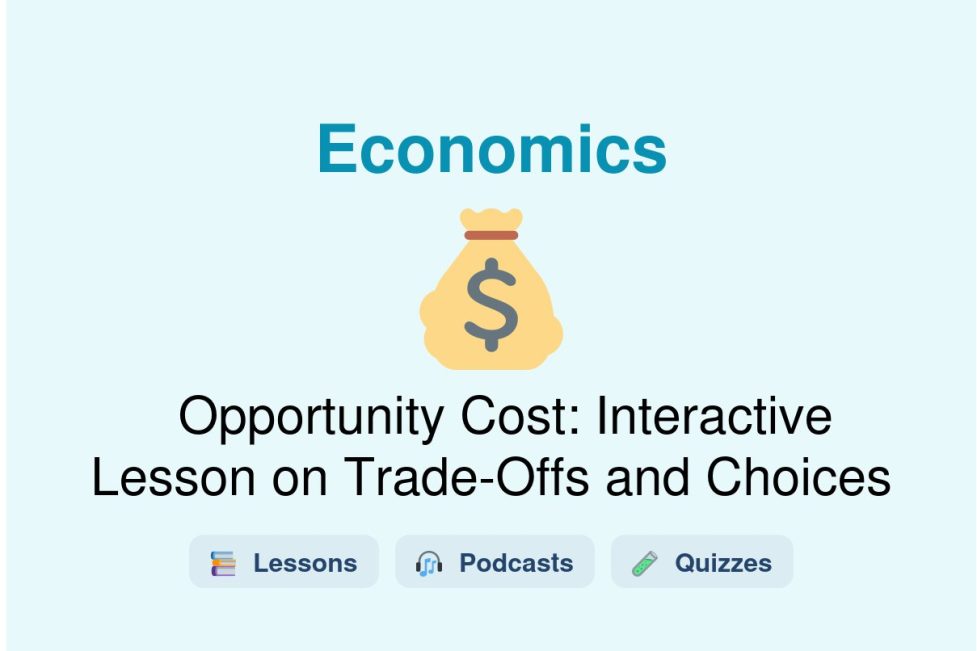 🎓 Opportunity Cost: Interactive Lesson on Trade-Offs and Choices