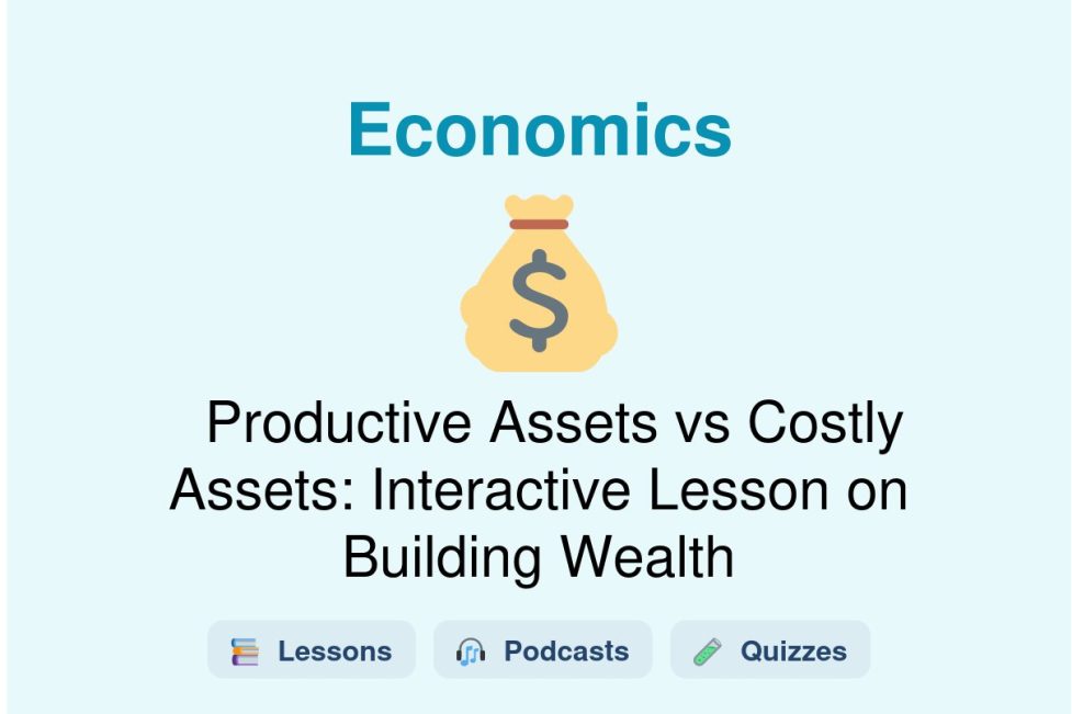 🎓 Productive Assets vs Costly Assets: Interactive Lesson on Building Wealth