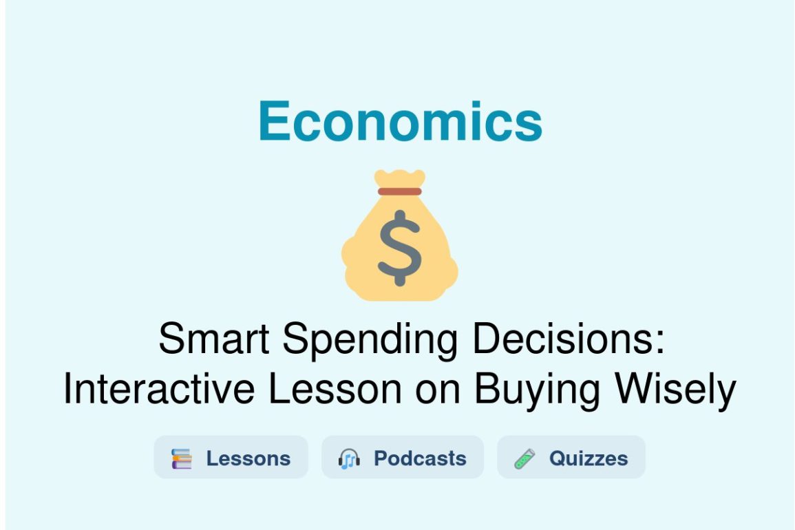 🎓 Smart Spending Decisions: Interactive Lesson on Buying Wisely
