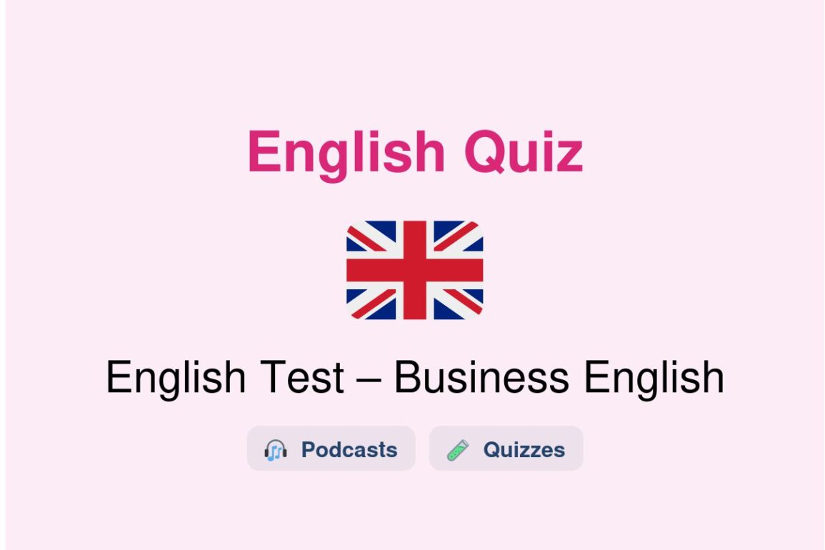 🎓 English Test – Business English