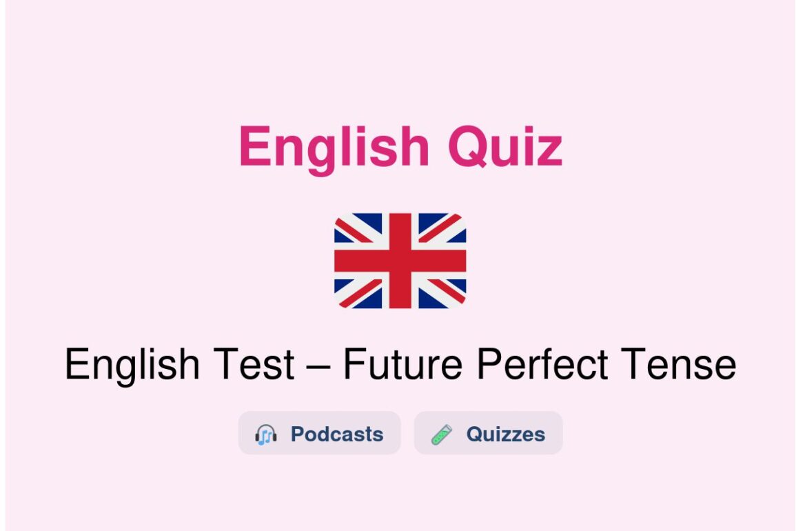 🎓 English Test – Future Perfect Tense