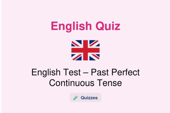 🎓 English Test – Past Perfect Continuous Tense