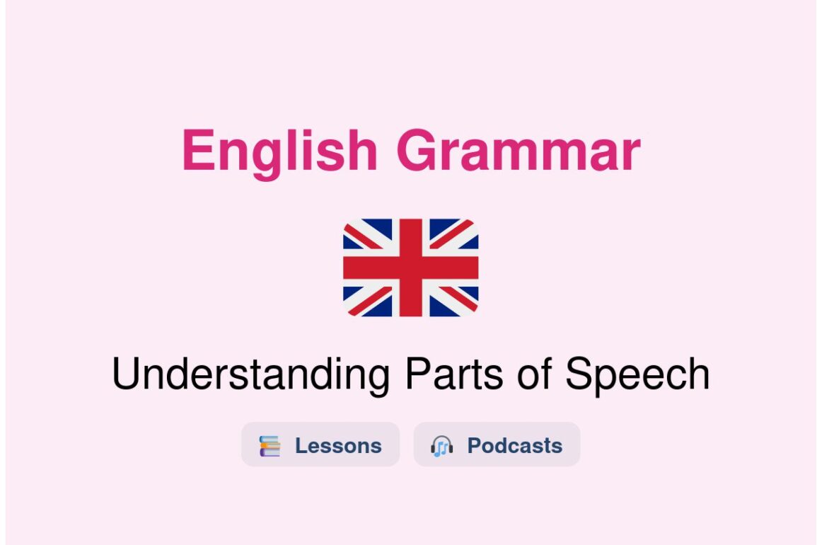 ✈️ Understanding Parts of Speech
