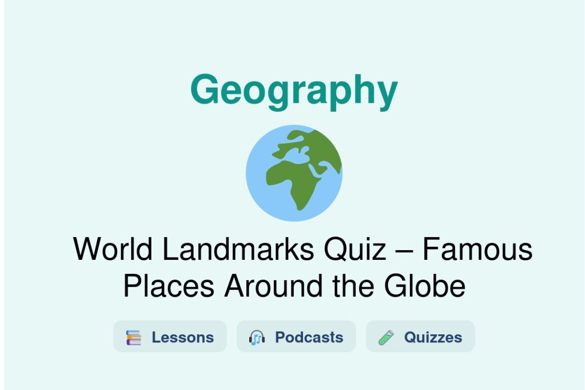 🎓 Countries and Capitals Quiz – World Geography Challenge