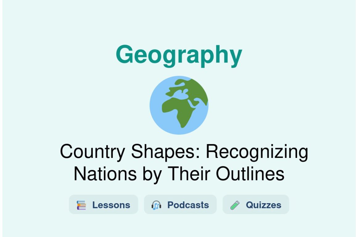 🎓 Country Shapes: Recognizing Nations by Their Outlines