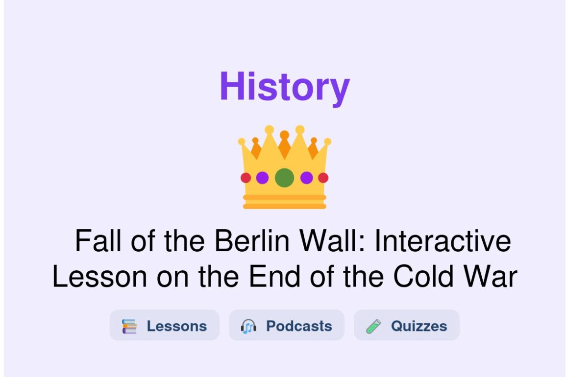 🎓 Fall of the Berlin Wall: Interactive Lesson on the End of the Cold War