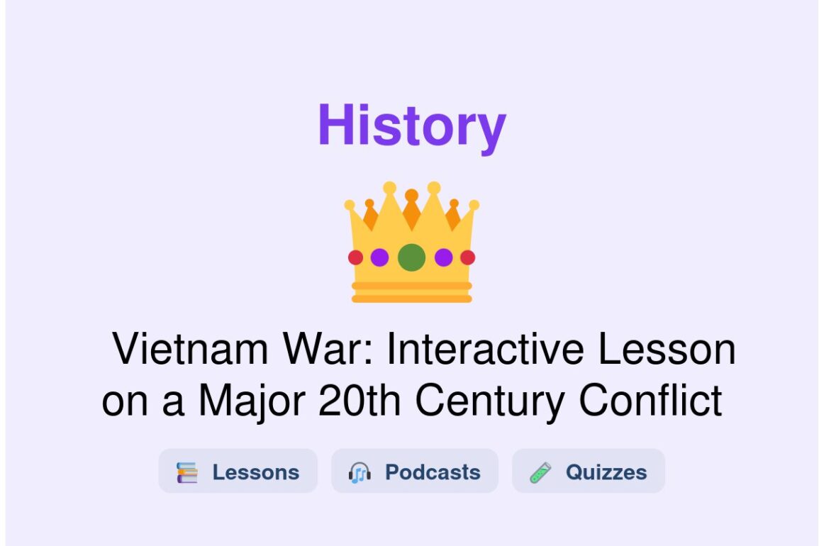🎓 Vietnam War: Interactive Lesson on a Major 20th Century Conflict