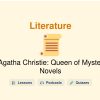 🎓 Agatha Christie: Queen of Mystery Novels