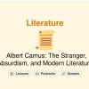 🎓 Albert Camus: The Stranger, Absurdism, and Modern Literature