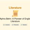🎓 Aphra Behn: A Pioneer of English Literature
